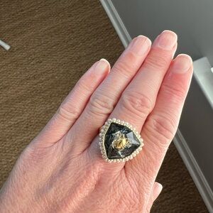 Swarovski Beetle Ring - Size 7.5